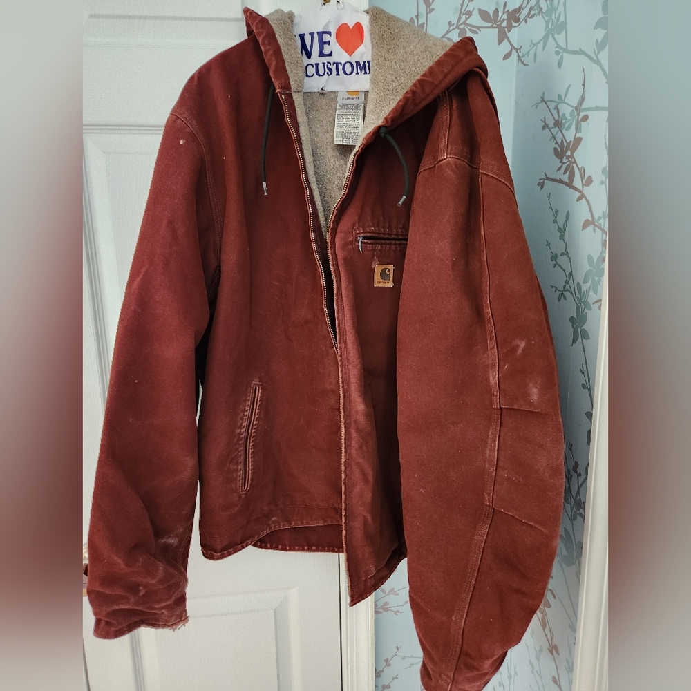Carhartt Jacket Mens XL Brick Red